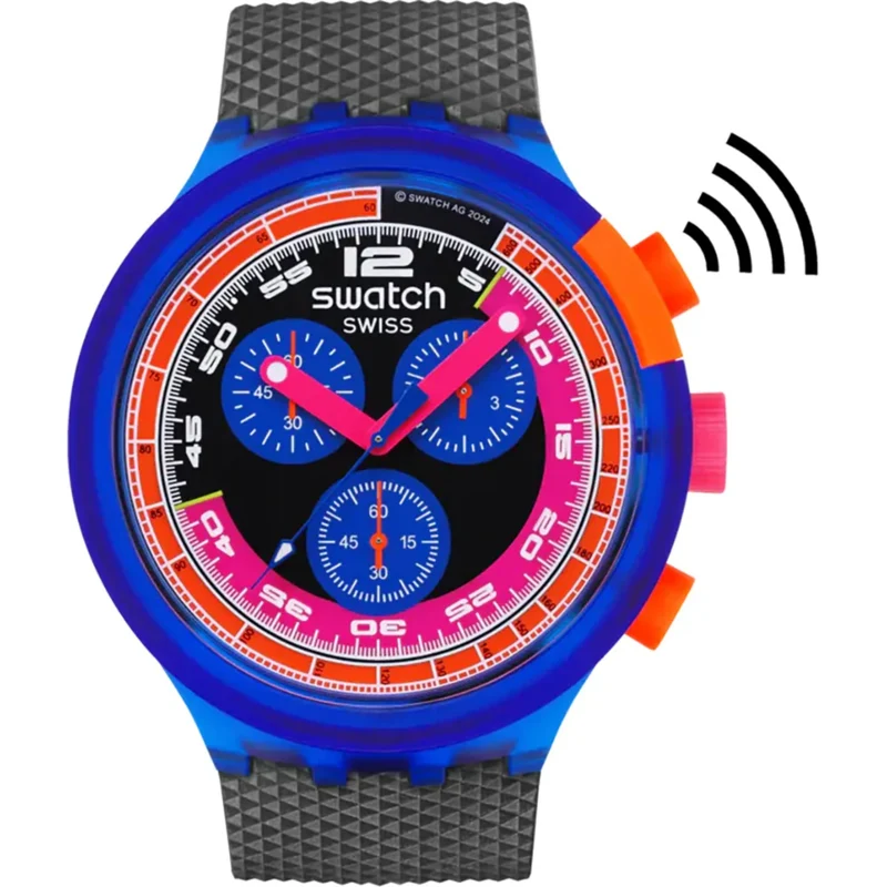 Swatch Neon Party To The Max Multicoloured Dial Watch SB06N101-5300