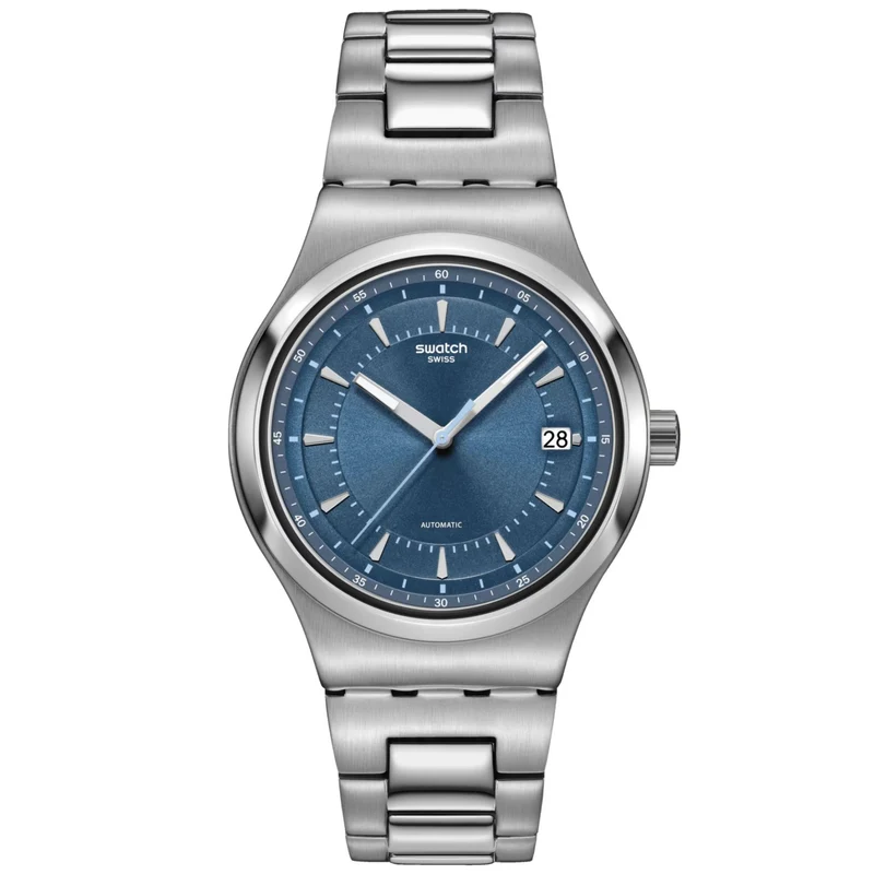 Swatch Shimmer At Dusk Blue Dial Watch YIS435G