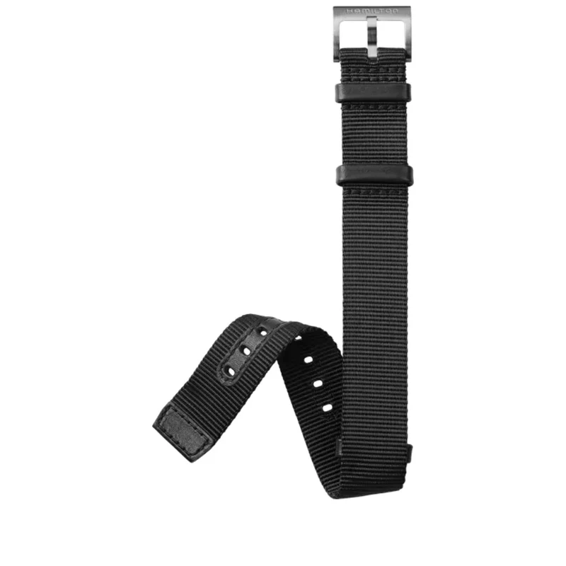 Hamilton Khaki Field Black NATO Textile Strap Standard H690682104