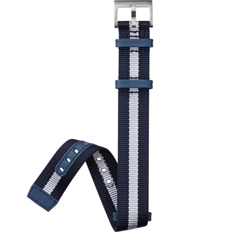 Hamilton Khaki Field Blue NATO Textile Watch Strap H600682101