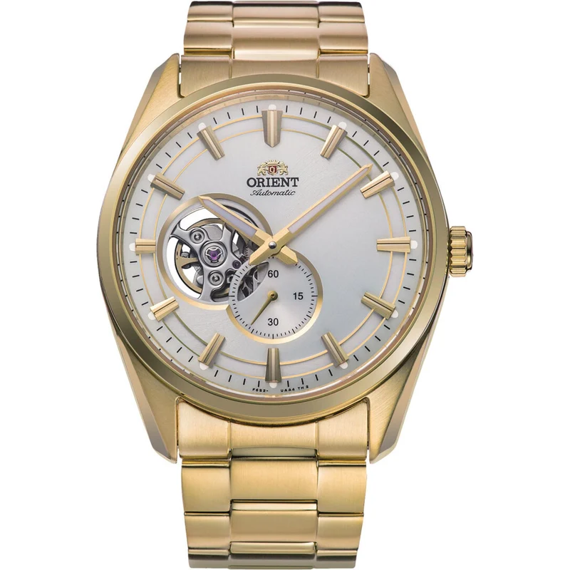 Orient Contemporary 41mm Semi Skeleton White Dial Steel Mens Automatic Watch RA-AR0007S30B
