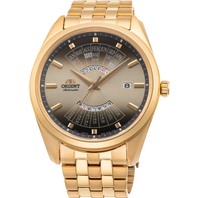 Orient Multi-Year Calendar 43.5mm Gold Gradation Dial Steel Mens Automatic Watch RA-BA0001G30B