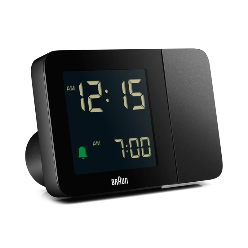 Braun Black Digital Projection Alarm Clock BC15BUK