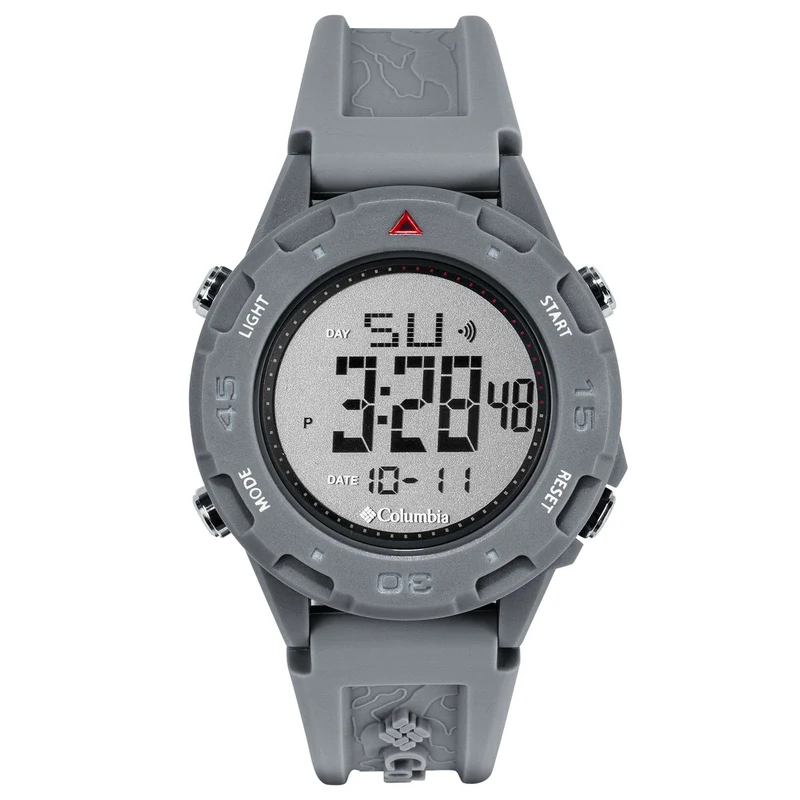 Columbia Exclusive Trailhead Quartz Digital Dial Grey Rubber Strap Watch CSS13-008
