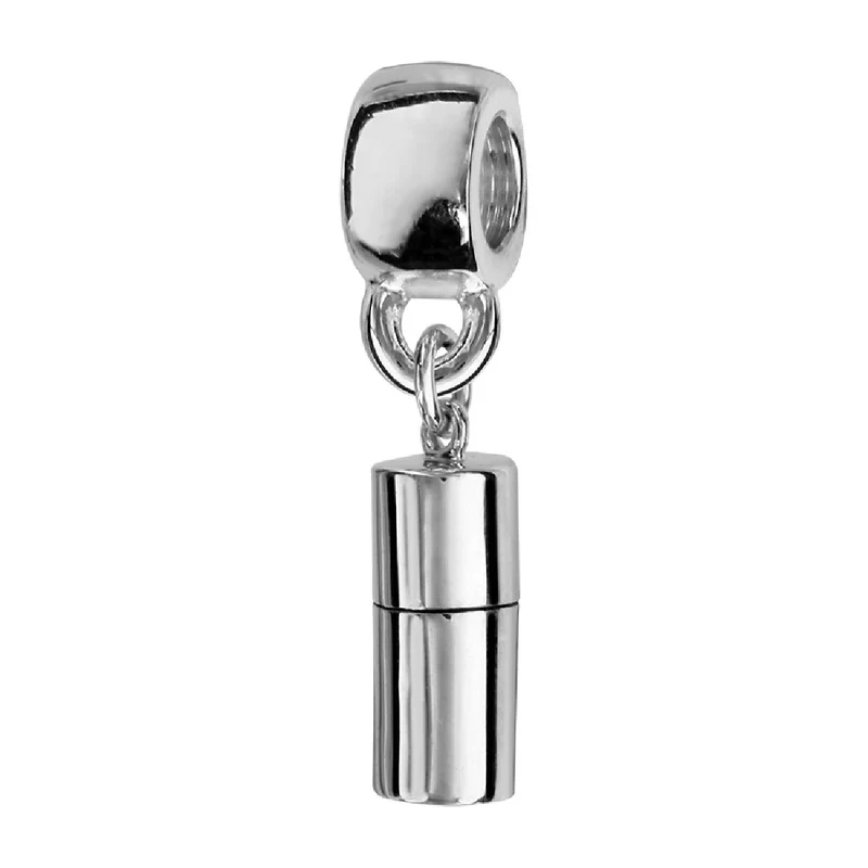 Breloque Pour Collier Et Bracelet AG925 Argent 925 Rhodié Finition Polie Miroir Brillant