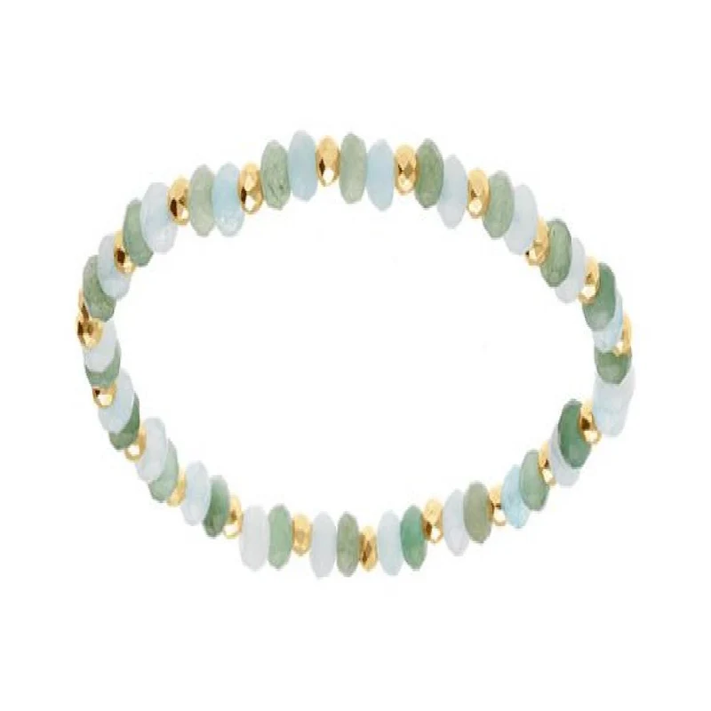 Bracelets Simples Aventurine P.Couleur Style Classique Edition Atelier Collection – Acier