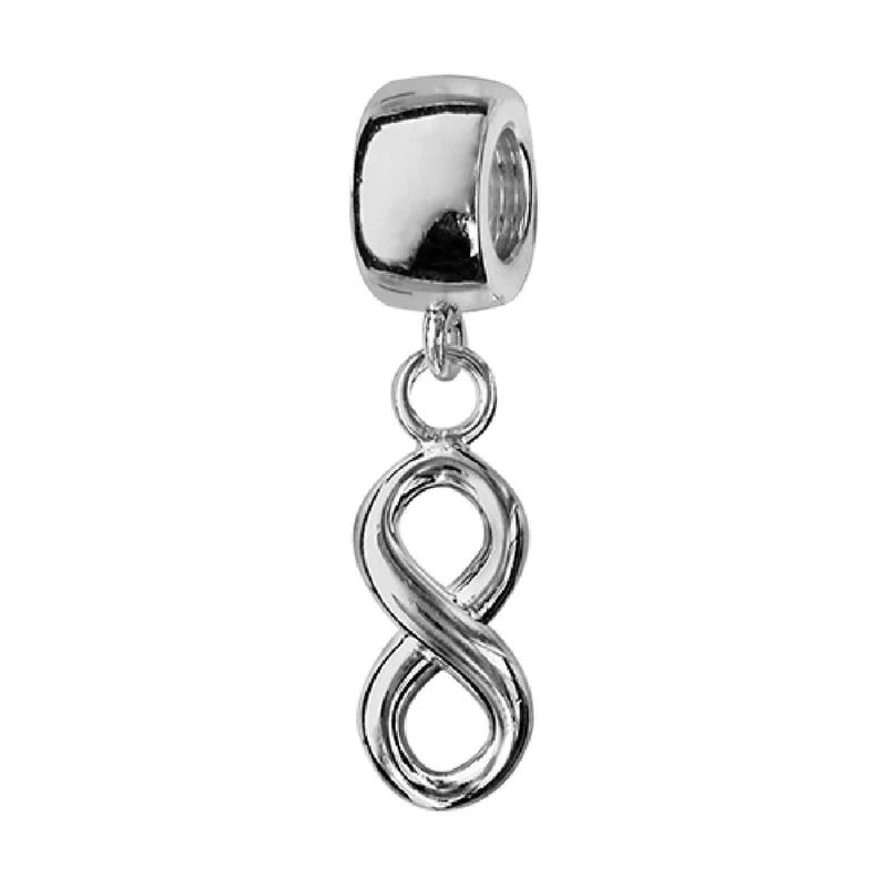 Perle Coulissante Pampille Infini Pour Bracelet Ou Collier AG925 – Argent Rhodié 925/1000