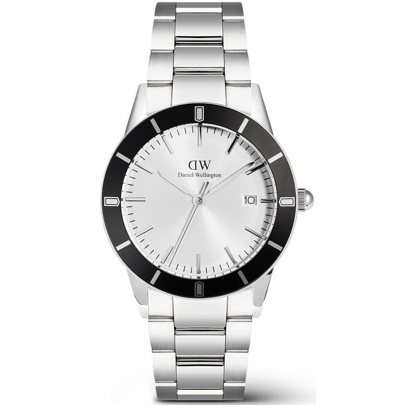 Daniel Wellington Iconic 40mm White Dial Steel Mens Quartz Watch DW00100819