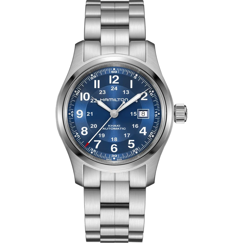 Hamilton Khaki Field 42mm Blue Dial Steel Mens Automatic Watch H70605140