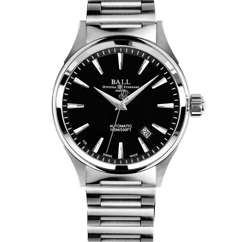 BALL Fireman Victory 40mm Black Dial Steel Mens Automatic Watch NM2098C-S3J-BK