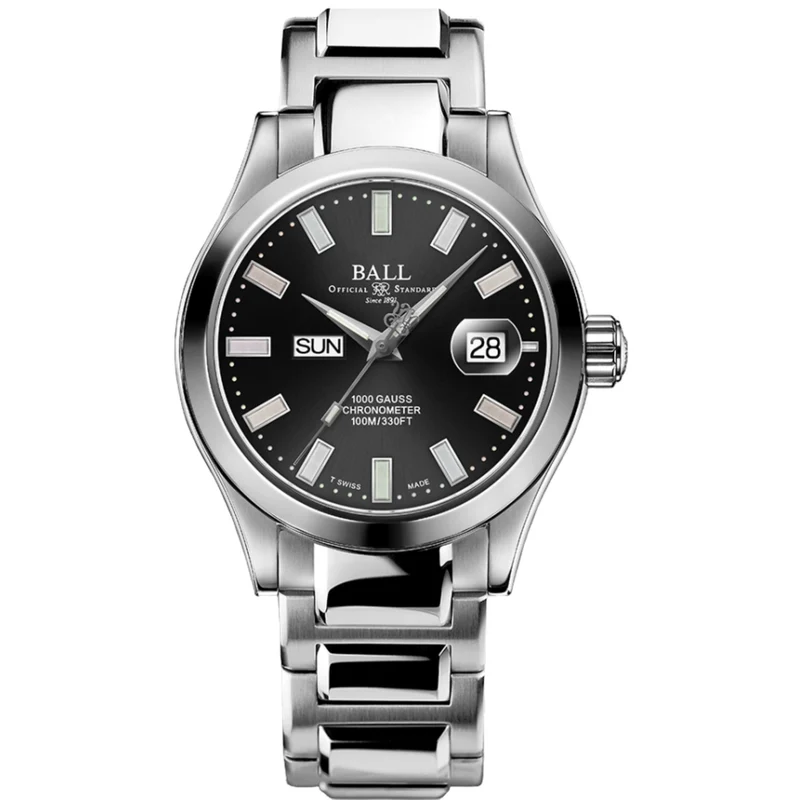 BALL Engineer III Marvelight 40mm Limited Edition Black Dial Steel Mens Automatic Watch NM9036C-S1C-BKR
