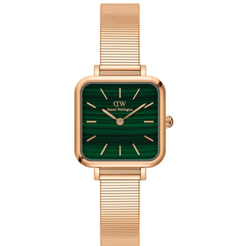 Daniel Wellington Quadro 22mm Green Dial Steel Ladies Quartz Watch DW00100520