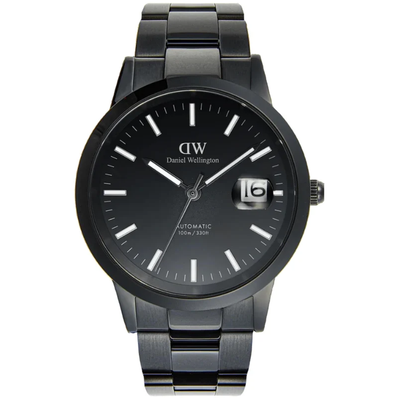 Daniel Wellington Iconic 40mm Black Dial Steel Mens Automatic Watch DW00100753