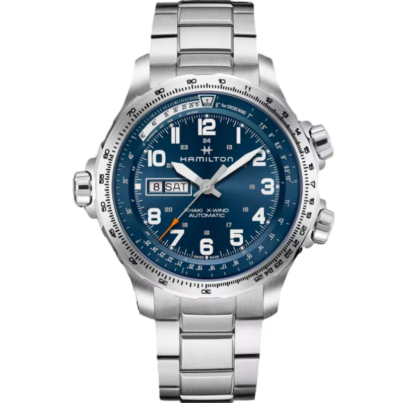 Hamilton Khaki Aviation 45mm Blue Dial Steel Mens Automatic Watch H77765141
