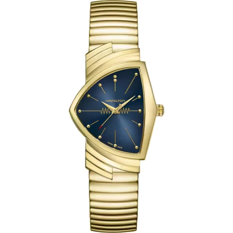 Hamilton Ventura 32mm Blue Dial Steel Ladies Quartz Watch H24301141