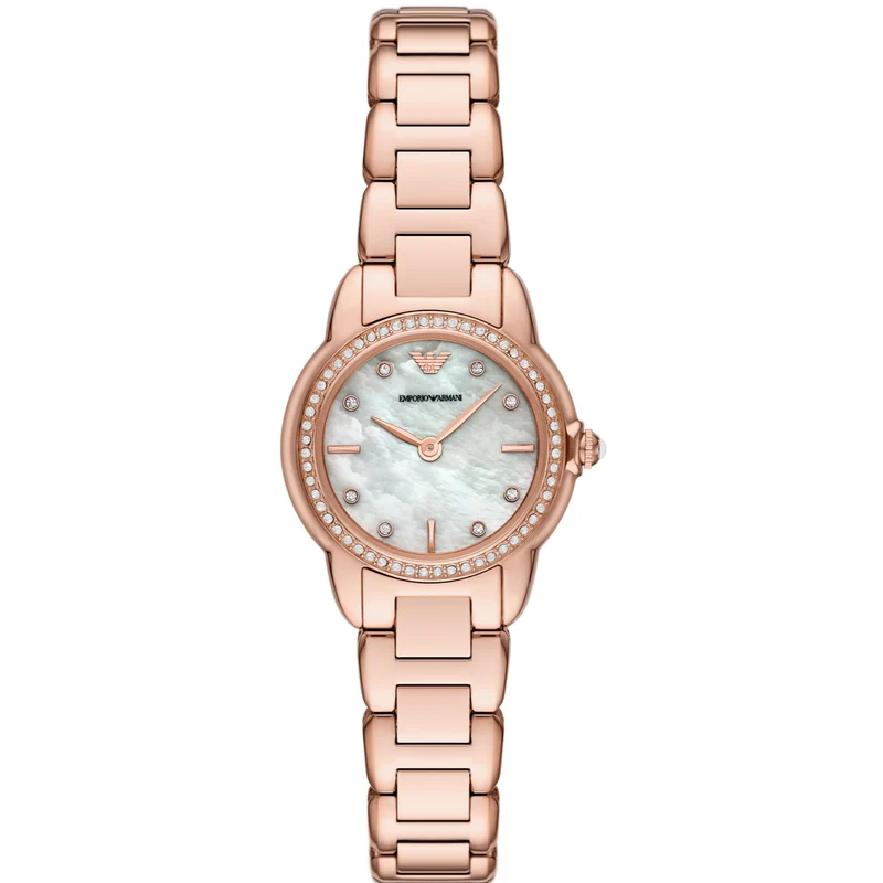 Emporio Armani Mia 26mm Mother Of Pearl Dial Steel Ladies Quartz Watch AR11671