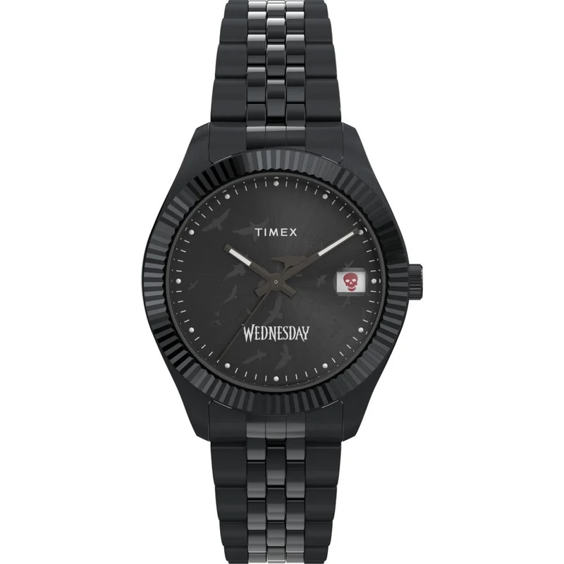 Timex Lab 36mm Black Dial Steel Mens Quartz Watch TW2Y19600