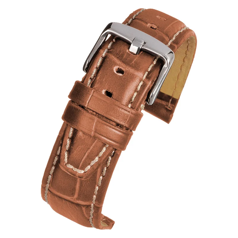 LBS Tan Super Alligator Grain Strap with Nubuck Watch Strap WH601/20
