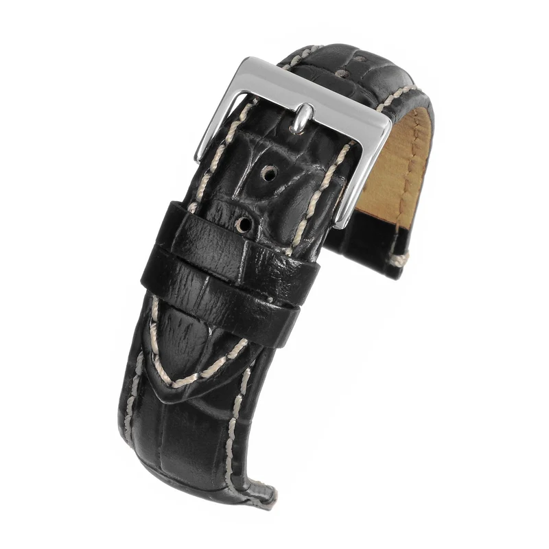 LBS Black Padded High Grade Watch Strap W1005P/18
