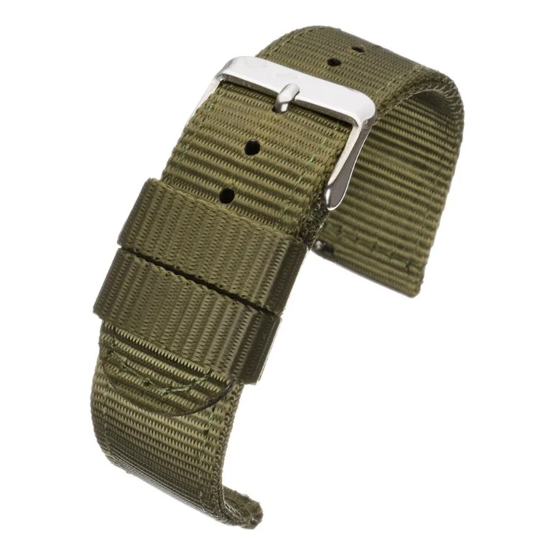 LBS Army Green Nylon QR Watch Strap 852/20