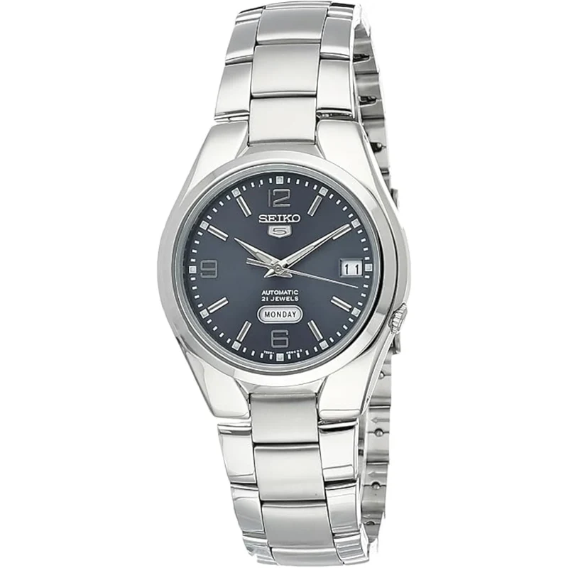 Seiko 5 Automatic Grey Dial Steel Strap Men's Watch SNK621K1