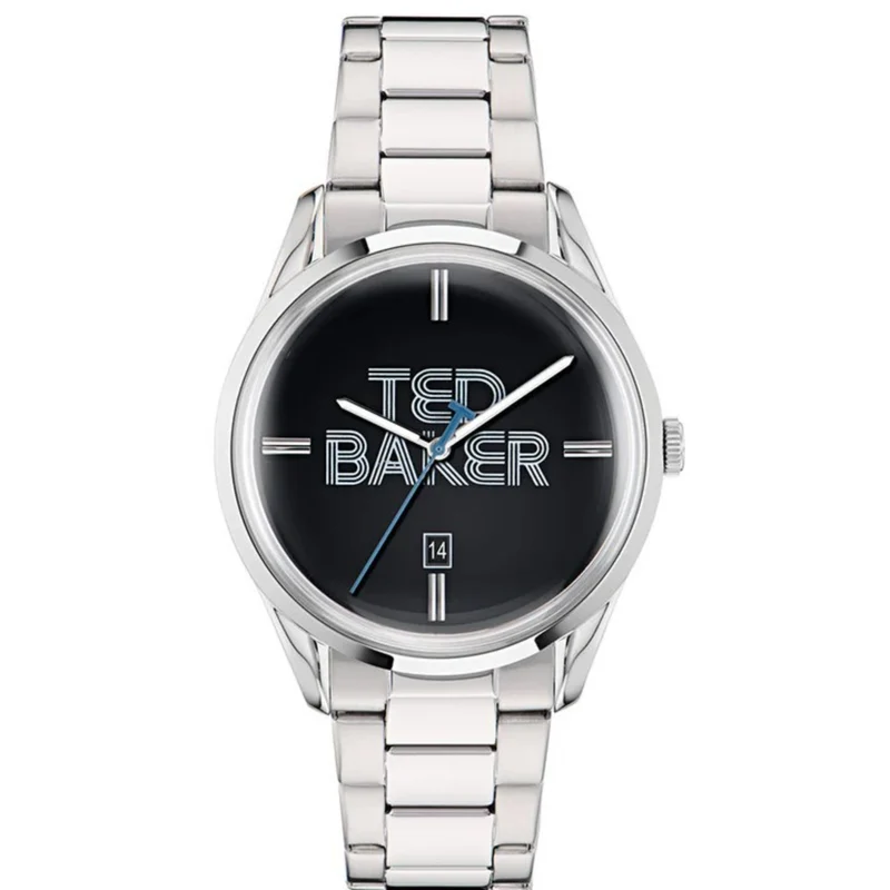 Ted Baker Leytonn Stainless Steel Bracelet Black Dial Men's Watch BKPLTF307
