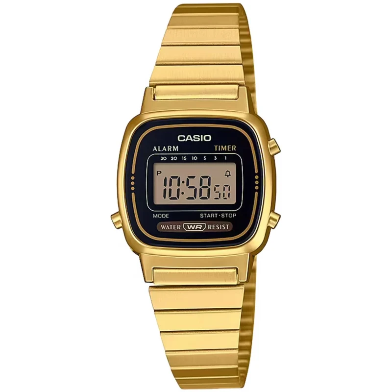 Casio Vintage 'Mini' 24.5mm Digital Steel Ladies Quartz Watch LA670WEGA-1EF