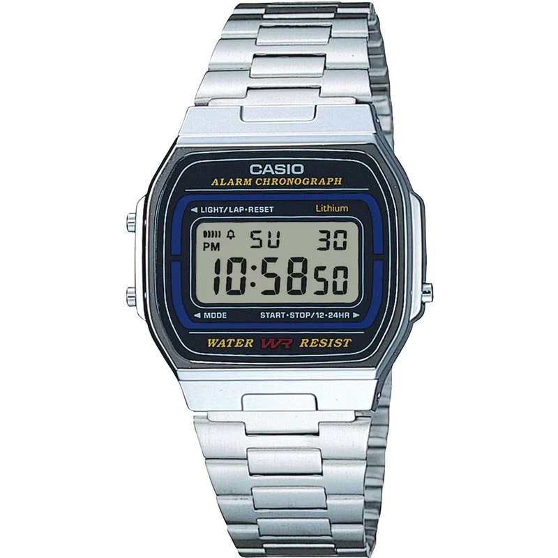 Casio Vintage Iconic Quartz Digital Steel Watch A164WA-1VES