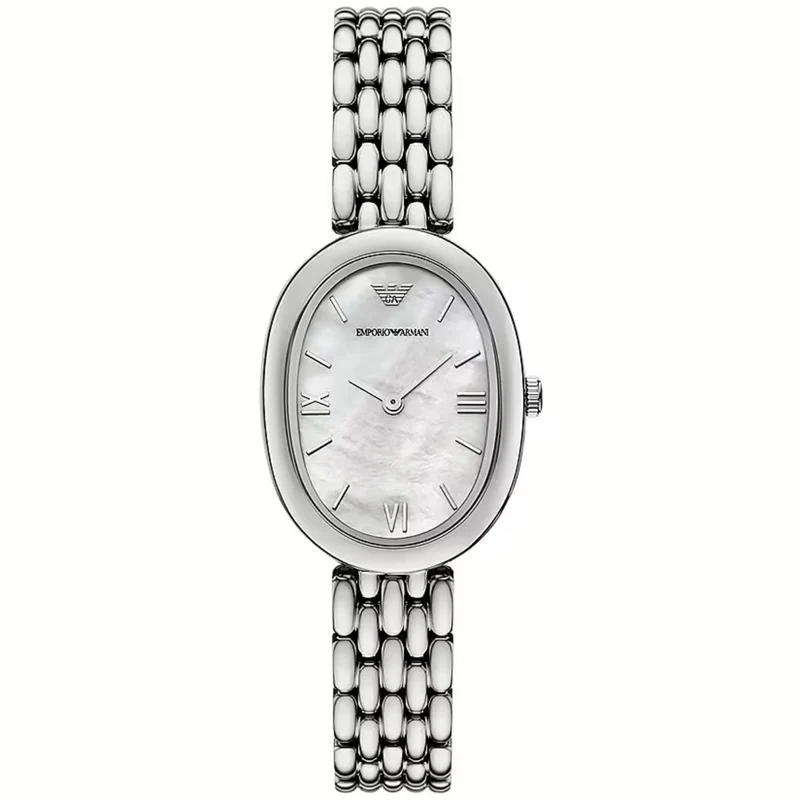 Emporio Armani Ophelia 34mm Mother of Pearl Dial Steel Ladies Quartz Watch AR11706