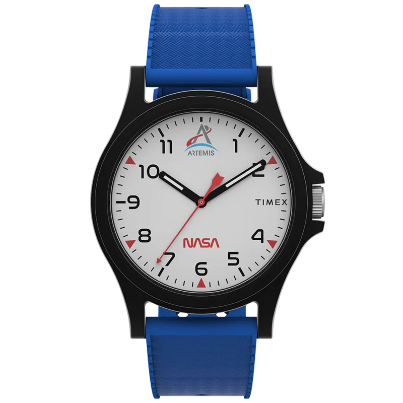 Timex Main Street 40mm White Dial Silicone Quartz Watch TW2Y13100
