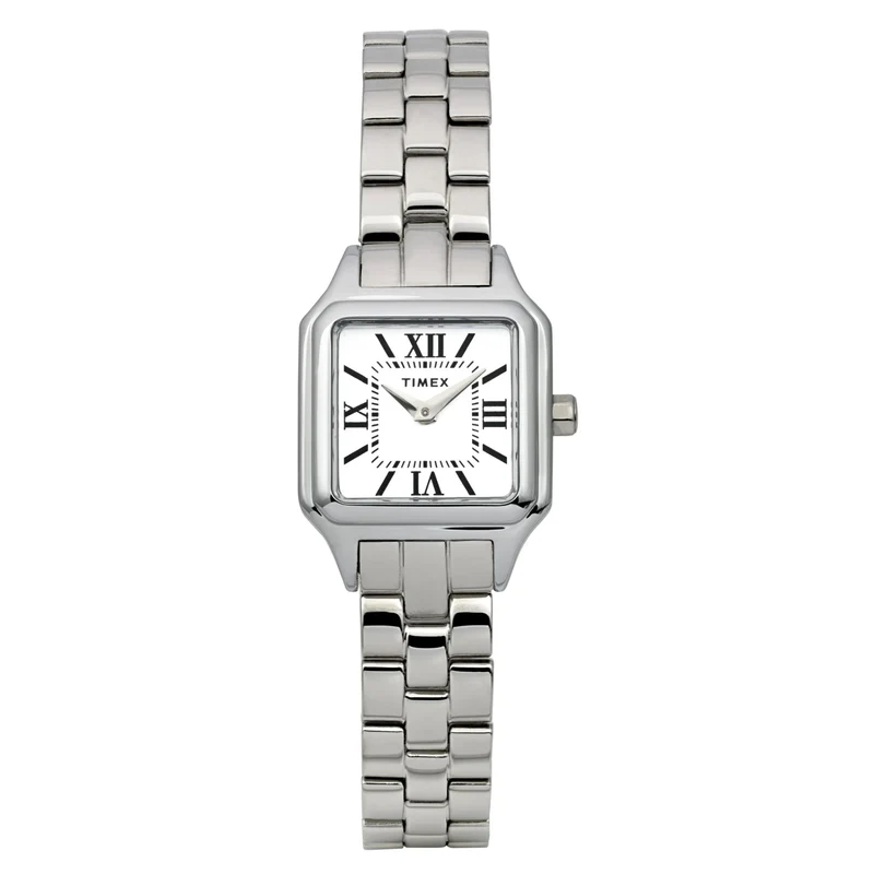 Timex Trend 23mm Silver Dial Steel Ladies Quartz Watch TW2Y23800
