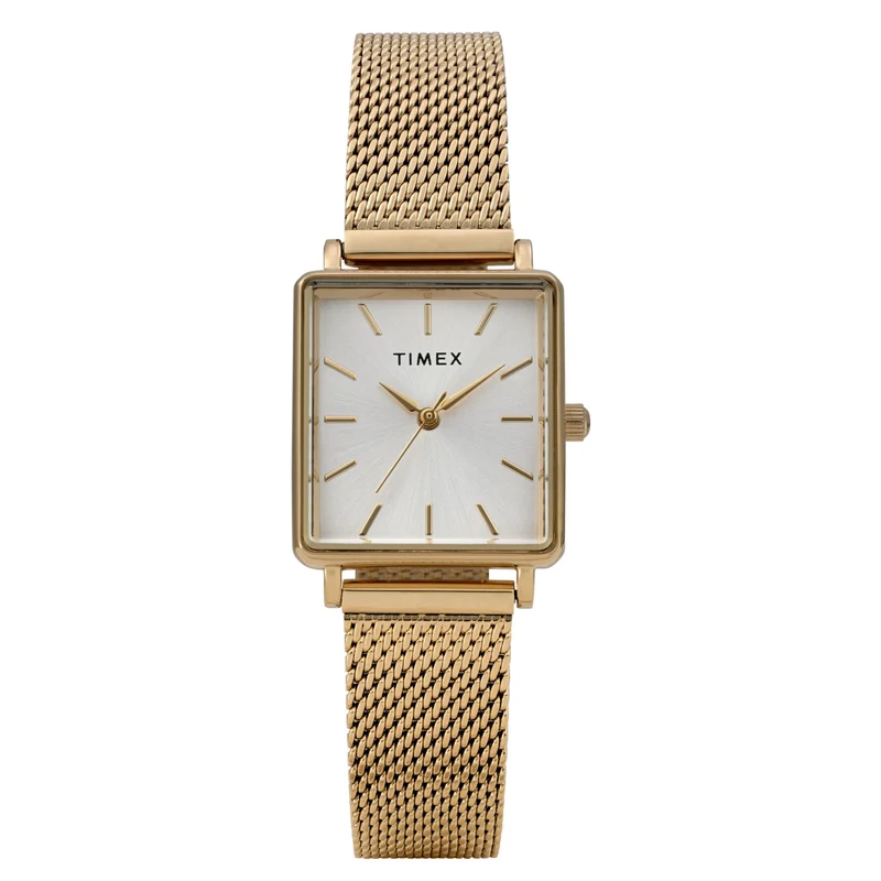 Timex Transcend 22mm Silver Dial Steel Ladies Quartz Watch TW2Y26100