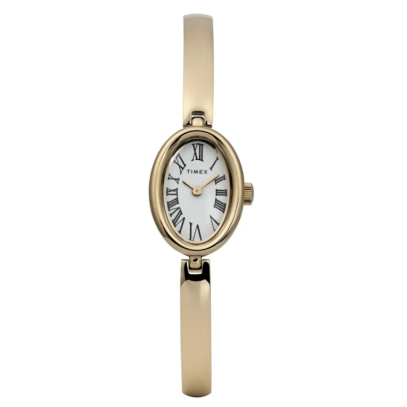 Timex Trend 19mm White Dial Steel Ladies Quartz Watch TW2Y27200