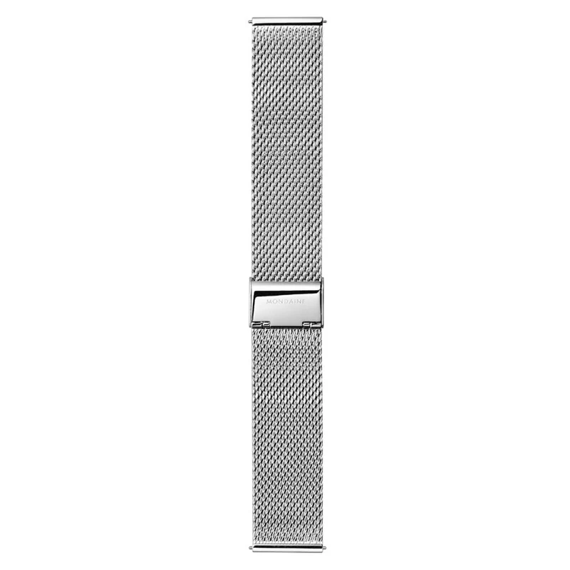 Mondaine Silver Polished Stainless Steel Mesh Strap FM8922.STEM.3