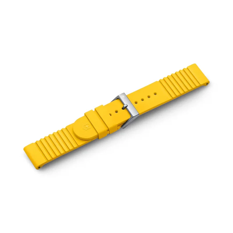 Victorinox Yellow Rubber Watch Strap D1 V.60029