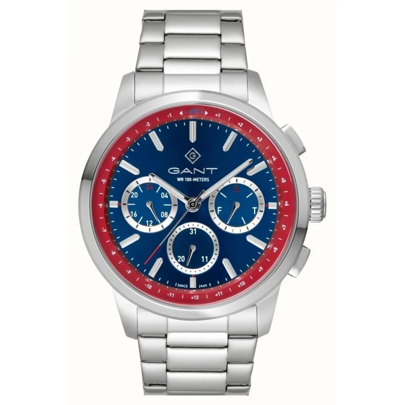 Gant Middletown Quartz Blue Chronograph Dial Steel Bracelet Men's Watch G154018