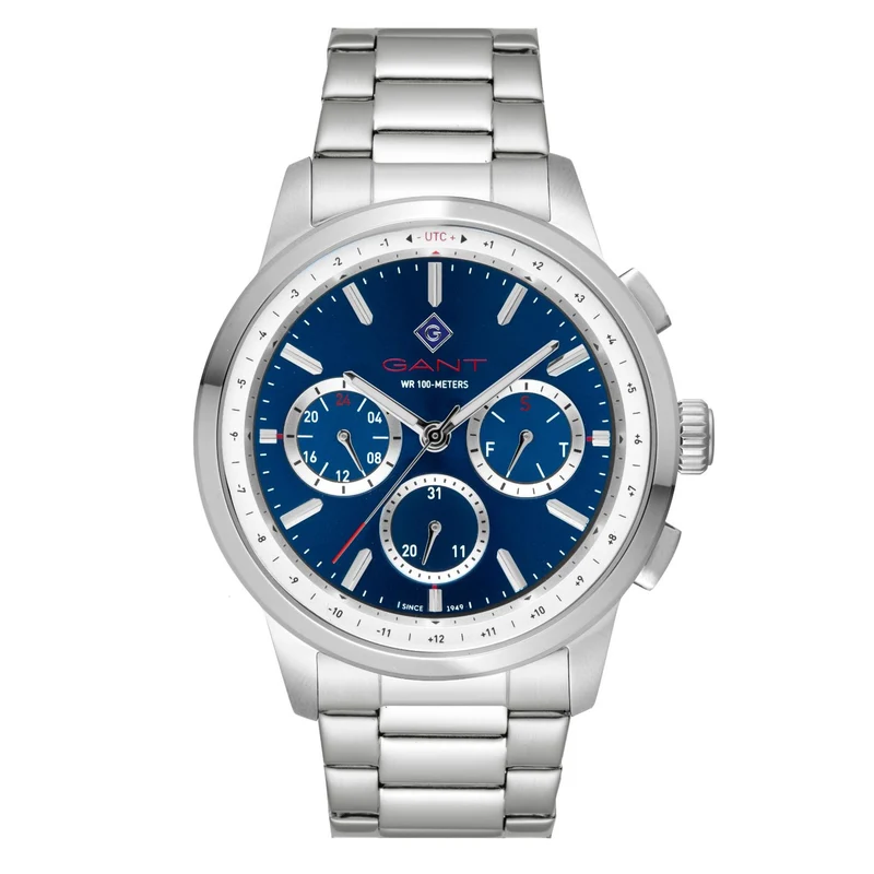 Gant Middletown Quartz Blue Chronograph Dial Steel Bracelet Men's Watch G154019
