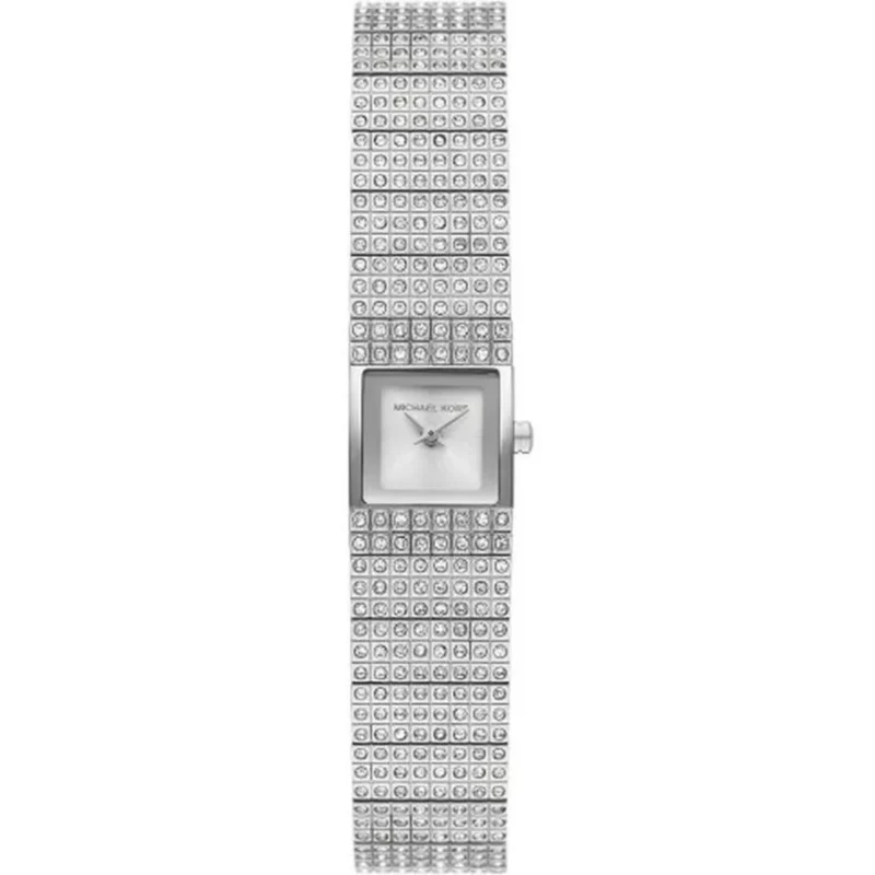 Michael Kors Darrington 14.5mm White Dial Steel Ladies Quartz Watch MK4886