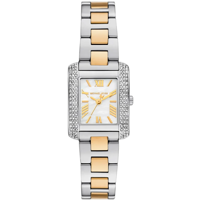 Michael Kors Emery 22mm Mother of Pearl Dial Steel Ladies Quartz Watch MK4882