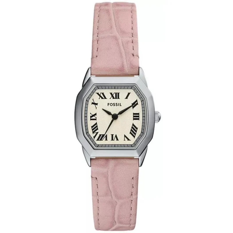 Fossil Harlow 27mm Cream Dial Leather Ladies Quartz Watch ES5406