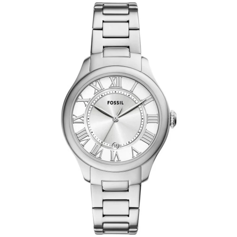 Fossil Gilmore 38mm Silver Dial Steel Ladies Quartz Watch ES5393