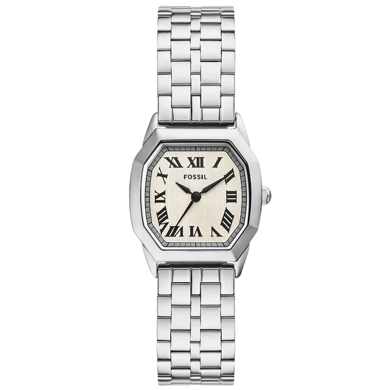 Fossil Harlow 27mm Cream Dial Steel Ladies Quartz Watch ES5363