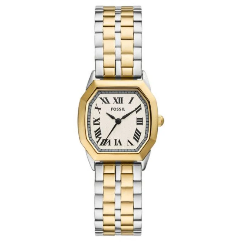 Fossil Harlow 27mm Cream Dial Steel Ladies Quartz Watch ES5362
