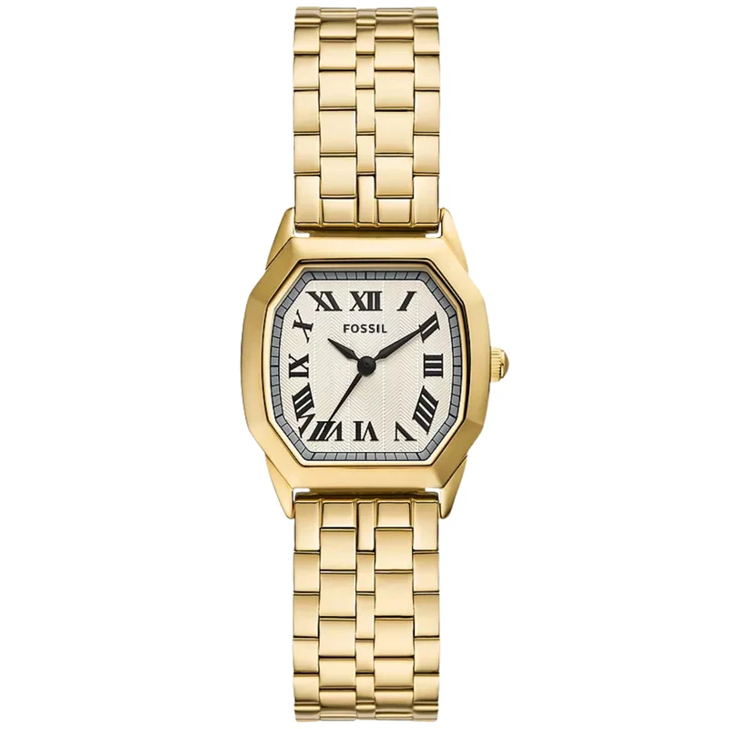 Fossil Harlow 27mm Cream Dial Steel Ladies Quartz Watch ES5361