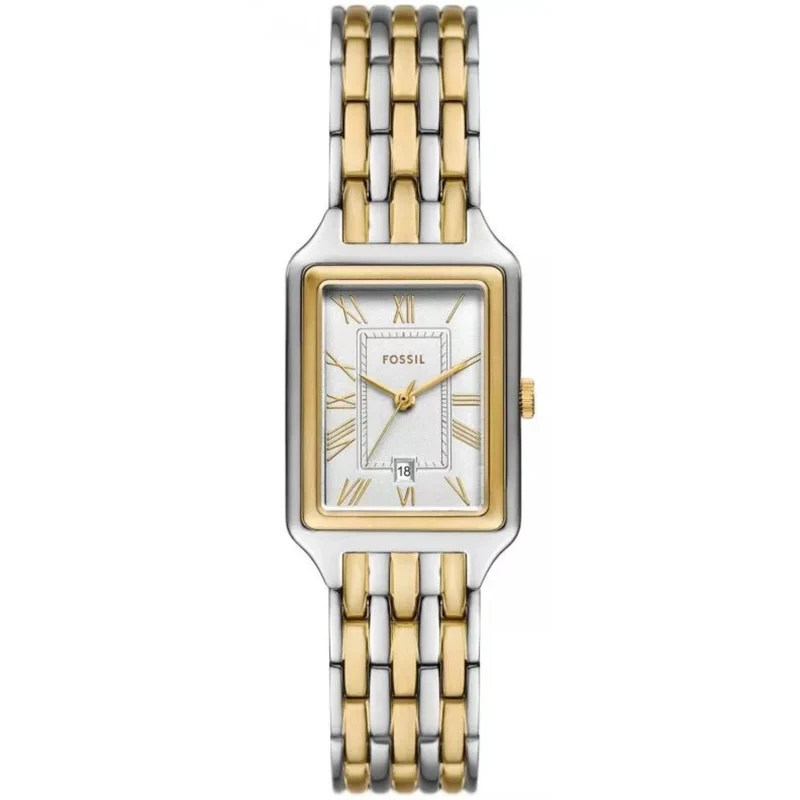 Fossil Raquel 23mm Silver Dial Steel Ladies Quartz Watch ES5368