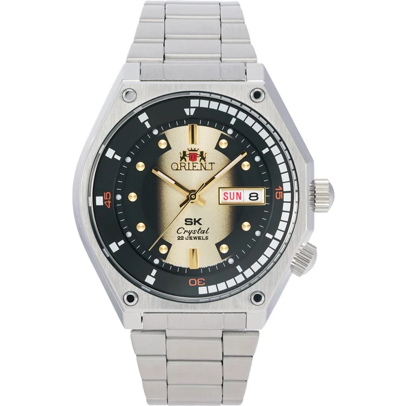 Orient Neo 70s 42mm Two-Tone Dial Steel Mens Automatic Watch RA-AA0B01G39B