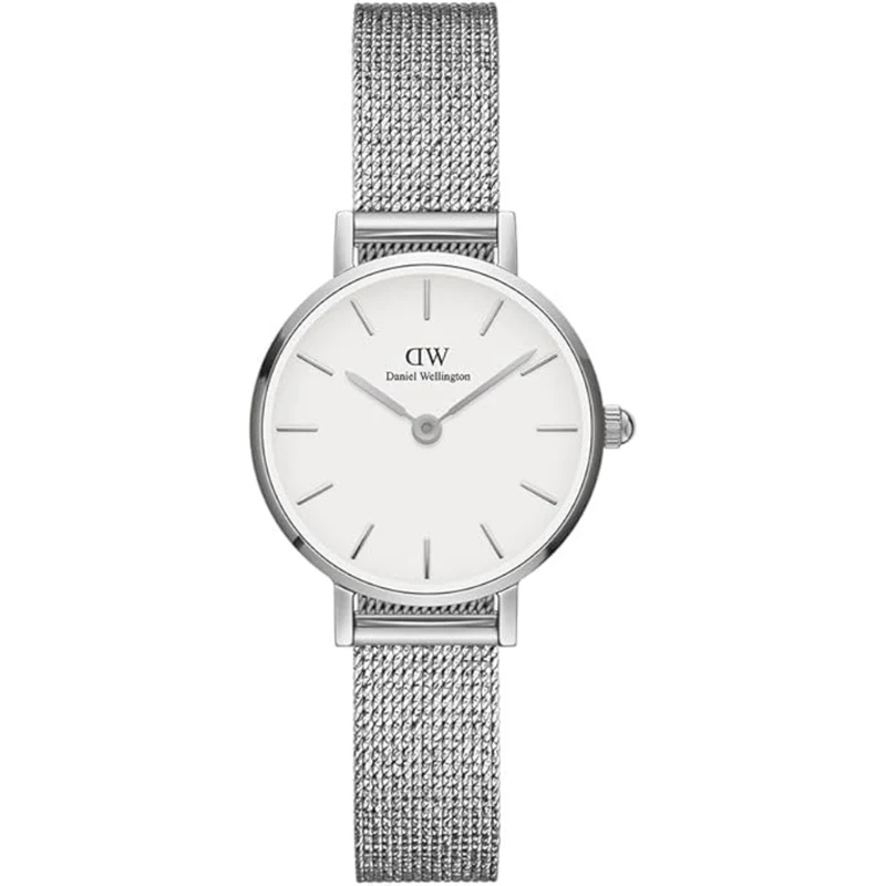 Daniel Wellington Petite 24mm White Dial Steel Ladies Quartz Watch DW00100442