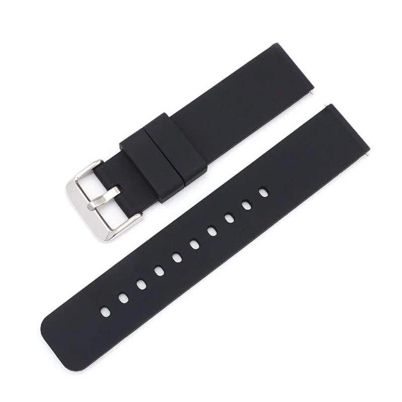 LBS Black Silicone QR Watch Strap 857/20