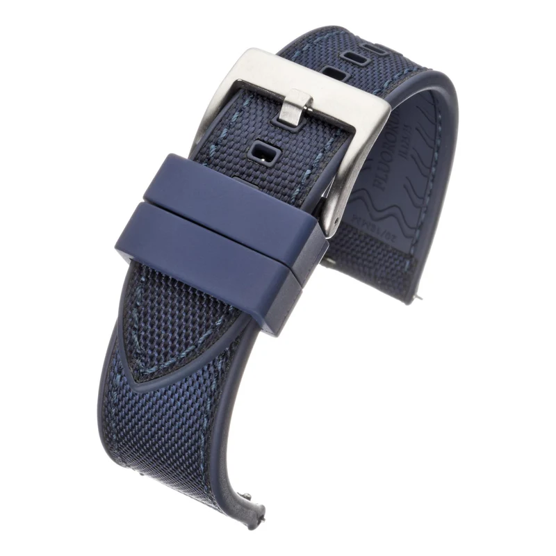 LBS Navy Premium Sailcloth Hybrid Watch Strap WS206/20