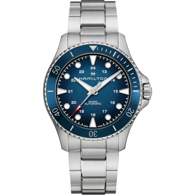 Hamilton Khaki Navy 43mm Scuba Blue Dial Steel Mens Automatic Watch H82505140